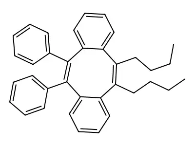 5,6-Dibutyl-11,12-diphenyldibenzo[a,e][8]annulene structure