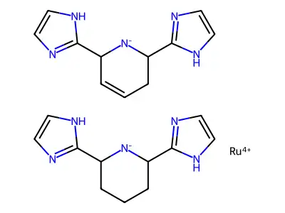 Chemical Compound (C22H26N10Ru+2) structure