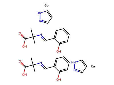 CAS 7238-50-8 - C28H34Cu2N6O6 structure