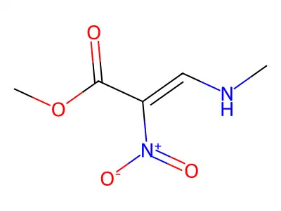 Methyl 3-(methylamino)-2-nitroprop-2-enoate structure