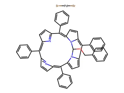 Chemical Compound (C52H36Br2N4OPd) structure