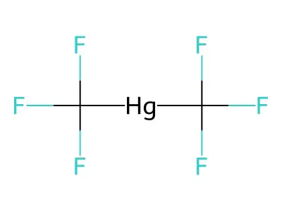 Bis(trifluoromethyl)mercury structure
