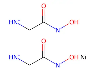 Bis((2-azanidylacetyl)-hydroxyazanide);nickel structure
