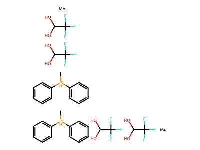 IUPAC: Methyl-diphenyl-phosphanium; Molybdenum; 2,2,2-trifluoroethane-1,1-diol structure