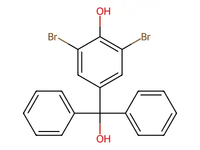 2,6-Dibromo-4-[hydroxy(diphenyl)methyl]phenol structure