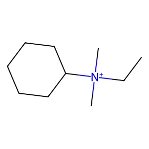 Cyclohexyl-ethyl-dimethyl-azanium structure