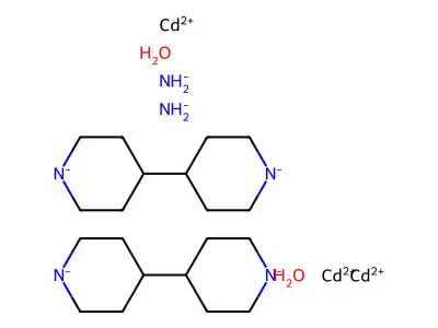 Azanide;tris(cadmium(2+));bis(4-piperidin-1-id-4-ylpiperidin-1-ide);dihydrate structure