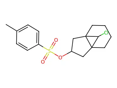 8-Chlorohexahydro-1H-3a,7a-methanoinden-2-yl 4-methylbenzene-1-sulfonate structure