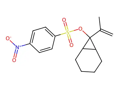 7-(Prop-1-en-2-yl)bicyclo[4.1.0]heptan-7-yl 4-nitrobenzene-1-sulfonate structure