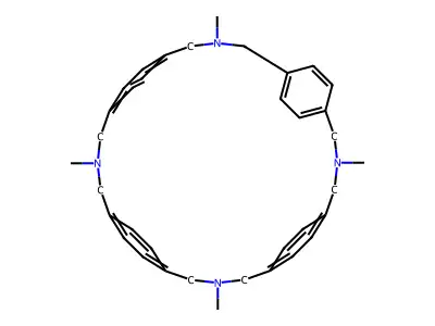 3,7,11,15-Tetramethyl-3,7,11,15-tetraaza-1,5,9,13(1,4)-tetrabenzenacyclohexadecaphane structure