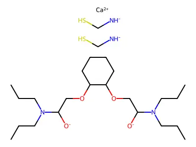Chemical Compound (C24H52CaN4O4S2-2) structure