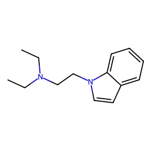 N,N-二乙基-1H-吲哚-1-乙胺 structure