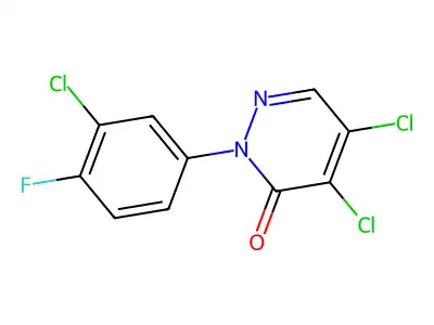 4,5-Dichloro-2-(3-chloro-4-fluorophenyl)pyridazin-3(2H)-one structure