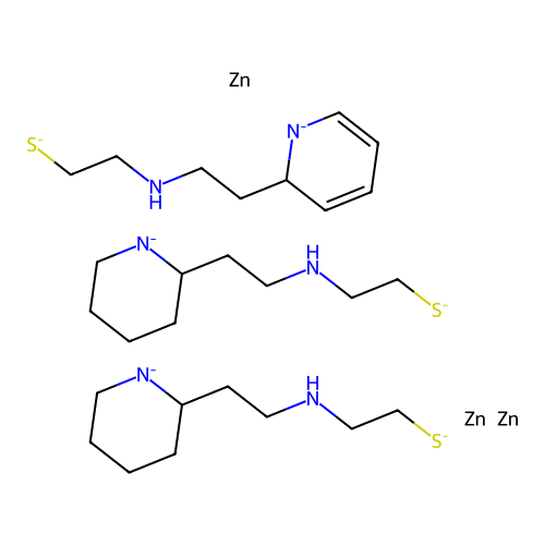 Chemical Compound (C27H50N6S3Zn3-6) structure