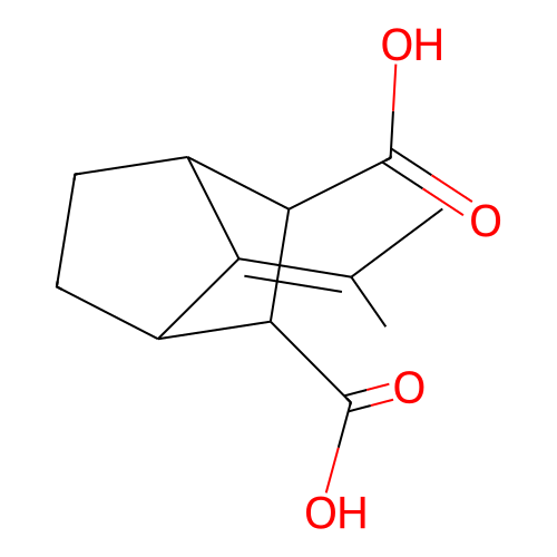 7-(Propan-2-ylidene)bicyclo[2.2.1]heptane-2,3-dicarboxylic acid structure