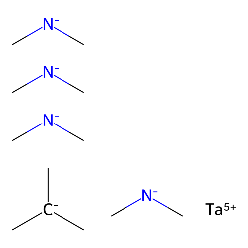 Tetrakis(dimethylazanide);2-methylpropane;tantalum(5+) structure