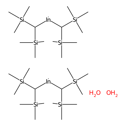 Bis[bis(trimethylsilyl)methyl]indium Dihydrate structure