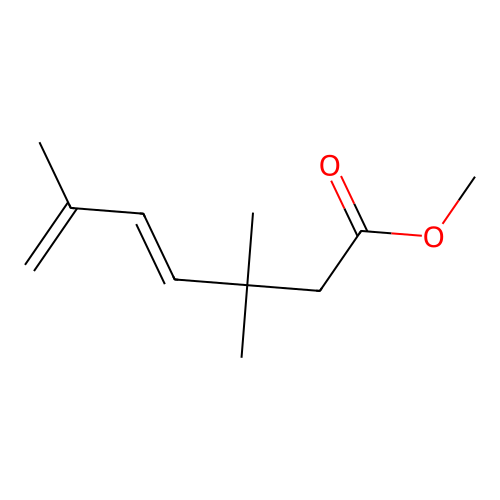 Methyl 3,3,6-trimethylhepta-4,6-dienoate structure