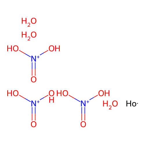 Tris(dihydroxy(oxo)azanium);holmium;trihydrate structure