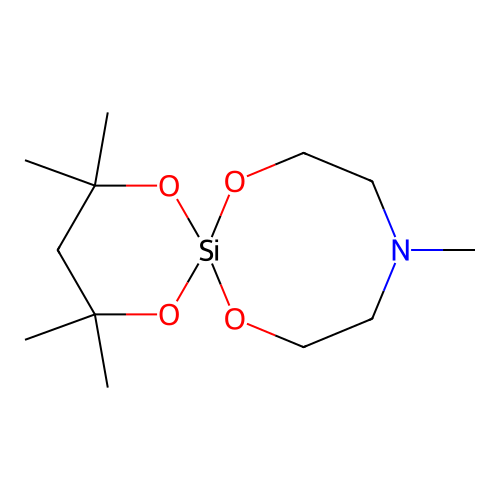 2,2,4,4,10-Pentamethyl-1,5,7,13-tetraoxa-10-aza-6-silaspiro[5.7]tridecane structure