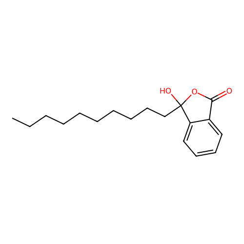 3-decyl-3-hydroxy-2-benzofuran-1(3H)-one structure