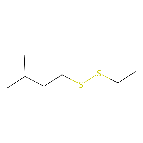 1-(Ethyldisulfanyl)-3-methylbutane structure