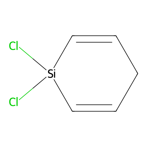 1,1-Dichloro-1-silacyclohexadiene-2,5 structure