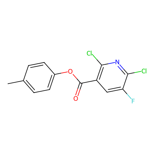 4-Methylphenyl2,6-dichloro-5-fluoronicotinate structure