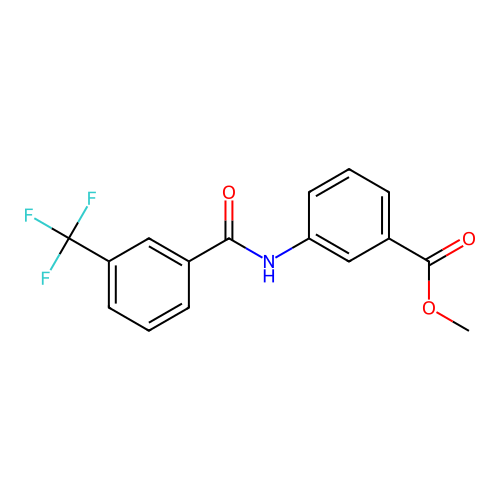 Methyl 3-(3-trifluoromethylbenzamido)benzoate structure