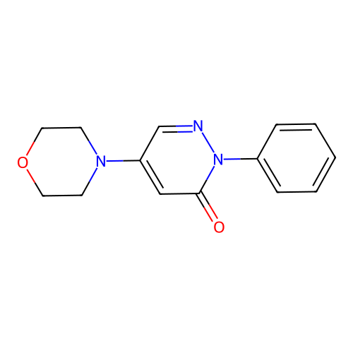 5-(4-morpholinyl)-2-phenyl-3(2H)-pyridazinone structure