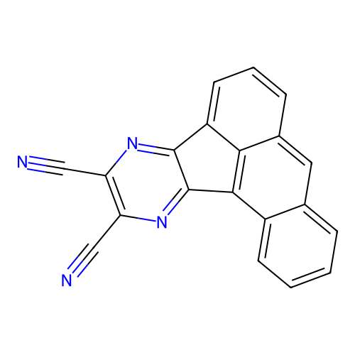 Aceanthryleno[1,2-b]pyrazine-2,3-dicarbonitrile structure