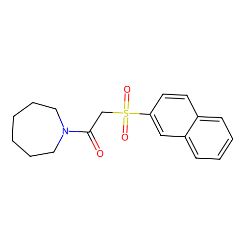 1-(Azepan-1-yl)-2-(naphthalen-2-ylsulfonyl)ethanone structure