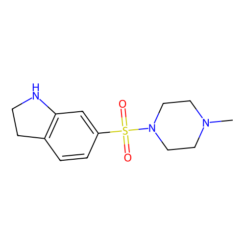 6-(4-methylpiperazin-1-yl)sulfonyl-2,3-dihydro-1H-indole structure