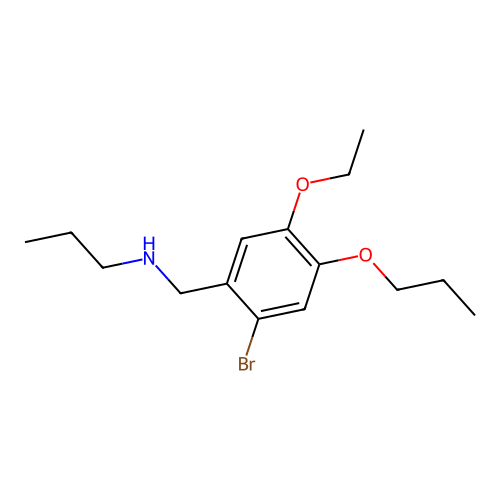 N-(2-bromo-5-ethoxy-4-propoxybenzyl)-N-propylamine structure