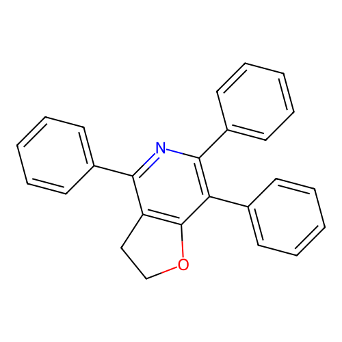 4,6,7-Triphenyl-2,3-dihydrofuro[3,2-c]pyridine structure