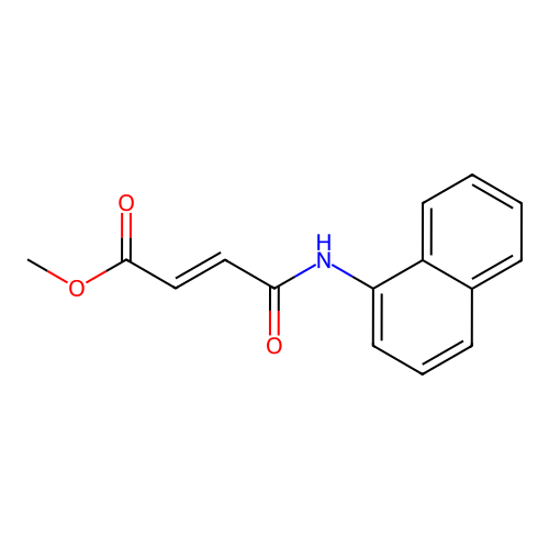 Methyl 4-(naphthalen-1-ylamino)-4-oxobut-2-enoate structure