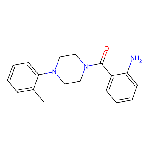 2-{[4-(2-Methylphenyl)-1-piperazinyl]carbonyl}phenylamine structure