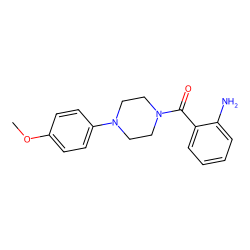2-{[4-(4-Methoxyphenyl)-1-piperazinyl]carbonyl}phenylamine structure