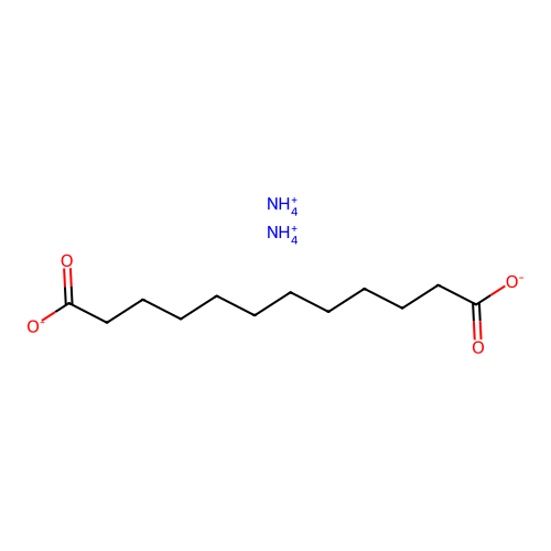 dodecanedioic acid diammonium salt structure