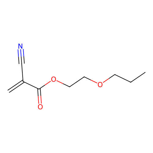 2-Propoxyethyl 2-cyanoprop-2-enoate structure