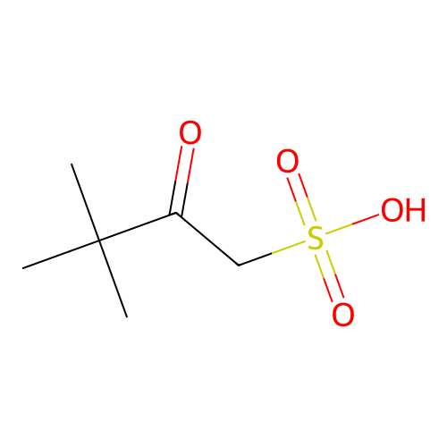 3,3-Dimethyl-2-oxo-butane-1-sulfonic acid structure