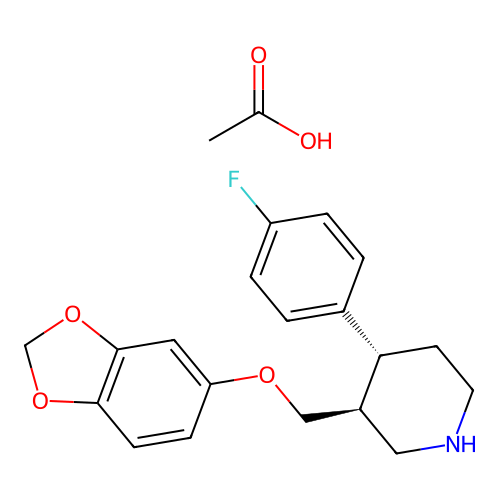 Paroxetine Acetate structure