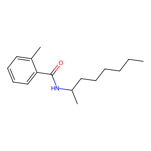 2-methyl-N-(octan-2-yl)benzamide structure
