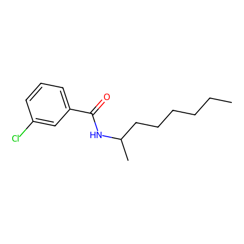3-chloro-N-(octan-2-yl)benzamide structure