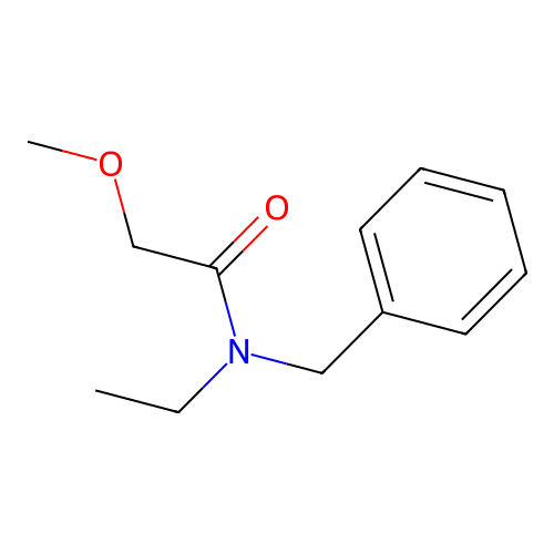 N-benzyl-N-ethyl-2-methoxyacetamide structure