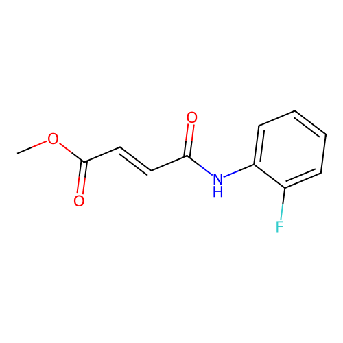 Methyl 4-(2-fluoroanilino)-4-oxobut-2-enoate structure