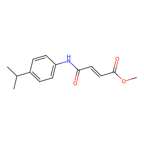 Methyl 4-oxo-4-(4-propan-2-ylanilino)but-2-enoate structure