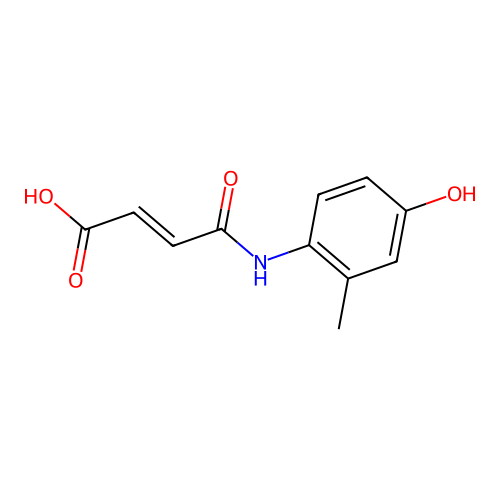 4-(4-Hydroxy-2-methylanilino)-4-oxobut-2-enoic acid structure