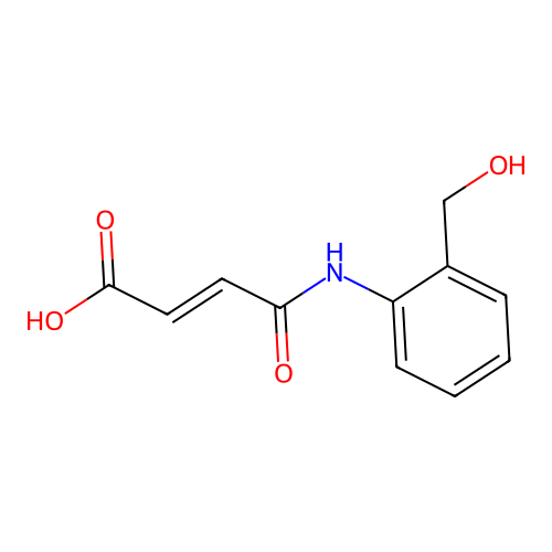 4-[2-(Hydroxymethyl)anilino]-4-oxobut-2-enoic acid structure