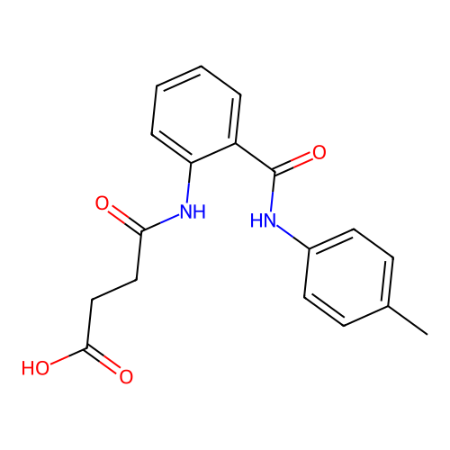 4-Oxo-4-[2-(4-toluidinocarbonyl)anilino]butanoic acid structure
